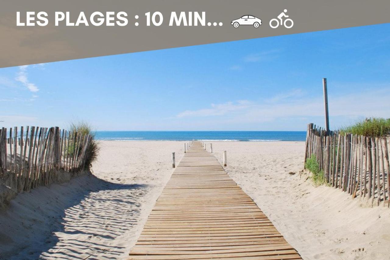 New Jungle Lake - Clim - Wifi - Draps & Serviettes - Bbq - 10' Des Plages Лат Экстерьер фото
